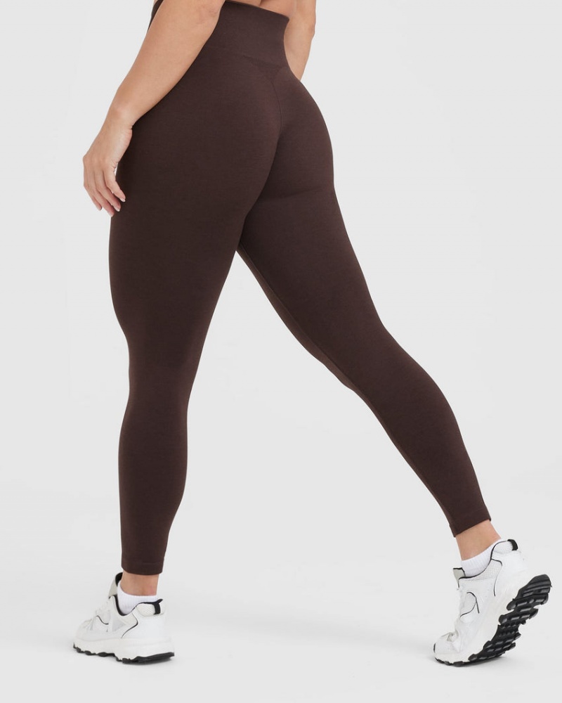 Oner Active Classic Seamless 2.0 Leggings Brune | 713-UWHVEZ