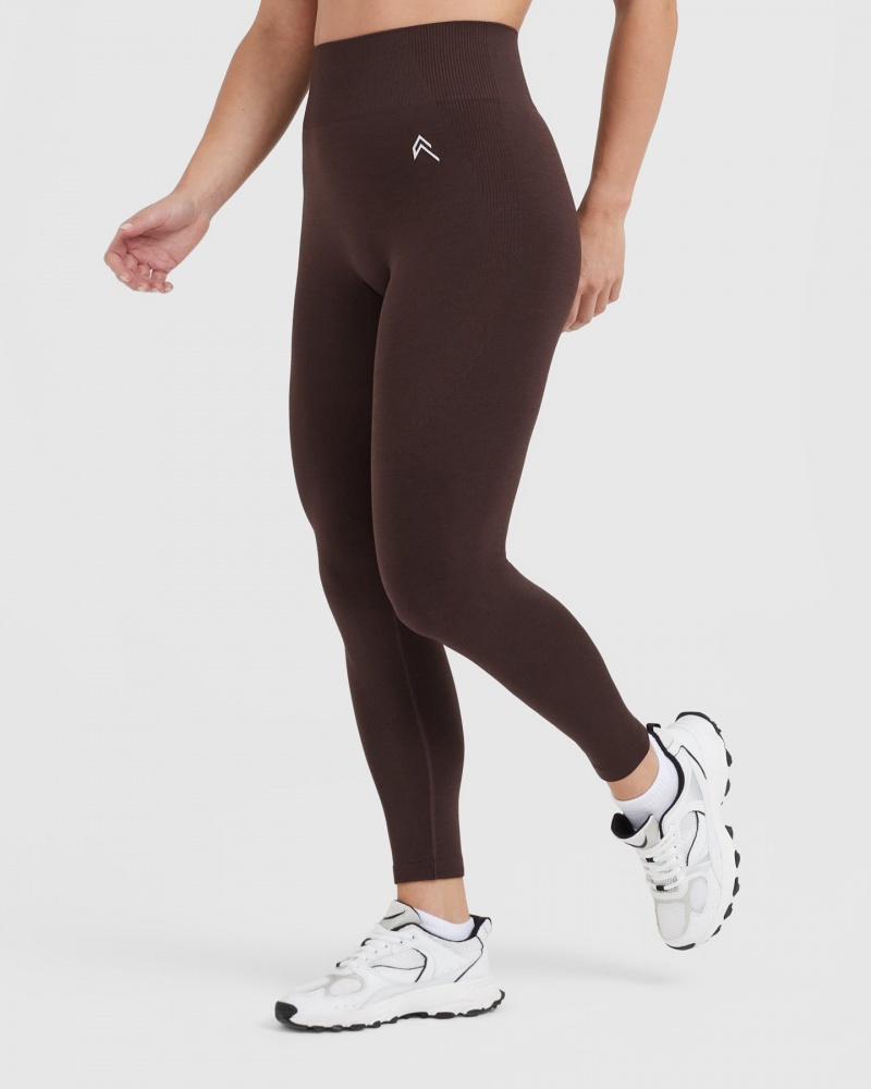 Oner Active Classic Seamless 2.0 Leggings Brune | 713-UWHVEZ