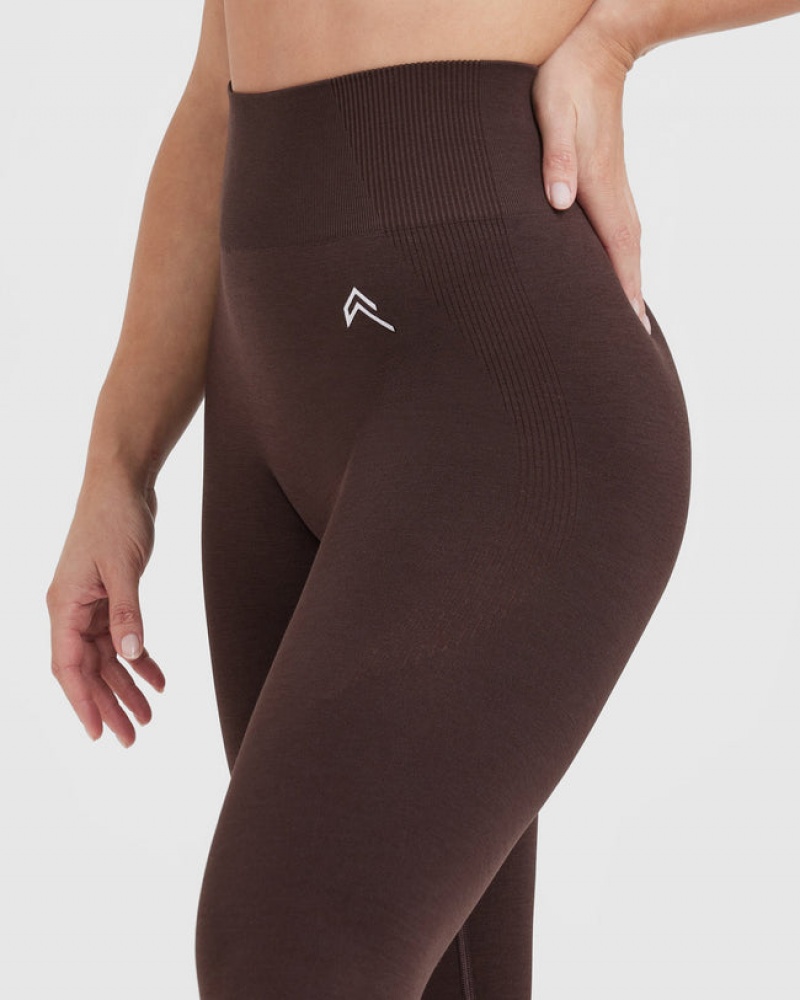 Oner Active Classic Seamless 2.0 Leggings Brune | 713-UWHVEZ