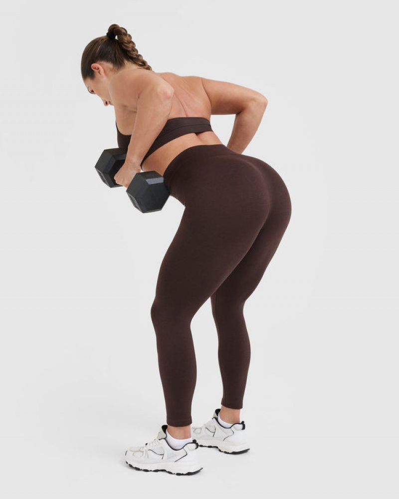 Oner Active Classic Seamless 2.0 Leggings Brune | 713-UWHVEZ