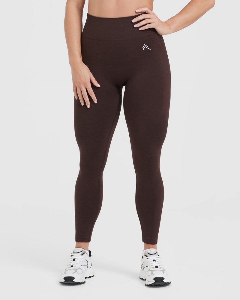 Oner Active Classic Seamless 2.0 Leggings Brune | 713-UWHVEZ