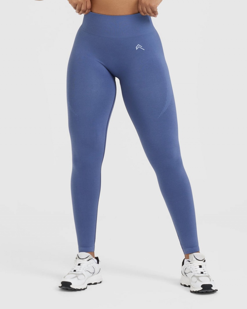 Oner Active Classic Seamless 2.0 Leggings Blå | 576-WIETKY