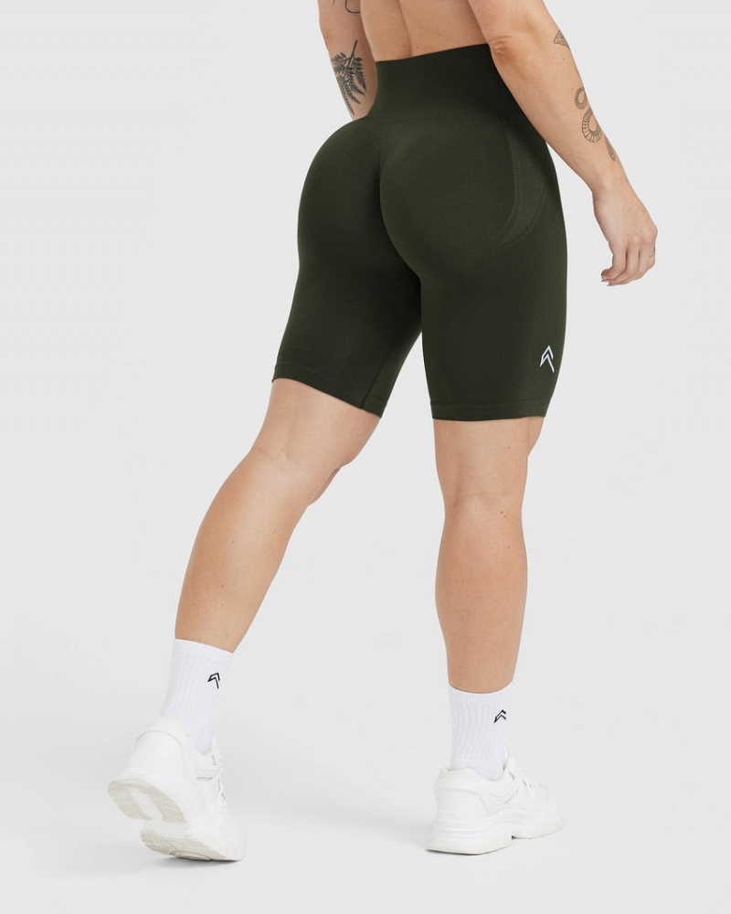 Oner Active Effortless Seamless Cycling Shorts Khaki | 071-ENWTJF