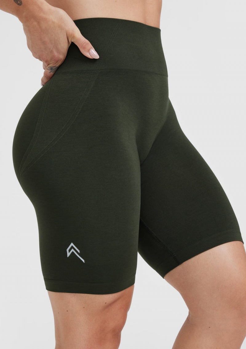 Oner Active Effortless Seamless Cycling Shorts Khaki | 071-ENWTJF