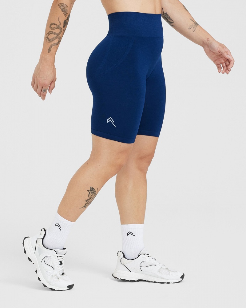 Oner Active Effortless Seamless Cycling Shorts Blå | 607-SFNHGV