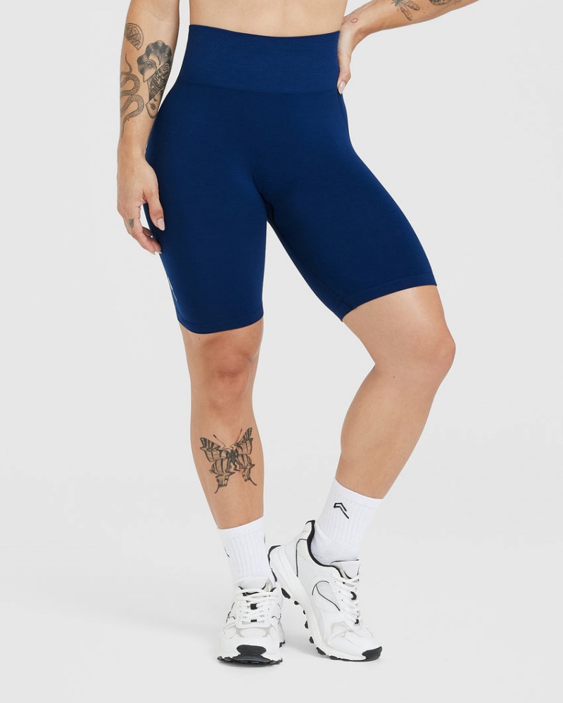 Oner Active Effortless Seamless Cycling Shorts Blå | 607-SFNHGV