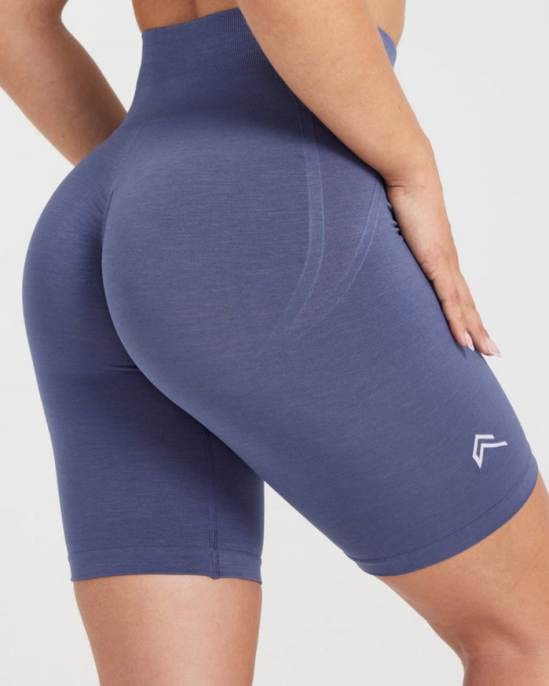 Oner Active Effortless Seamless Cycling Shorts Blå | 345-NKIUMS