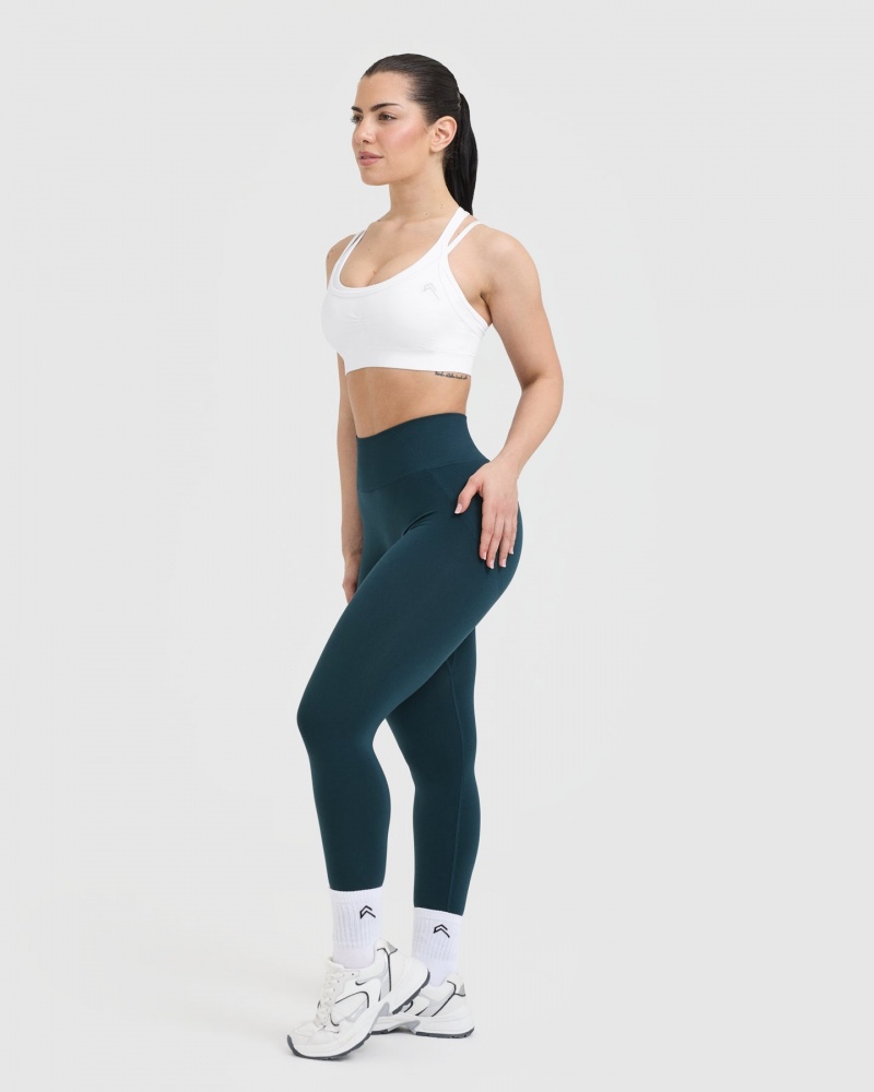 Oner Active Effortless Seamless Layered Sports Bras Hvide | 016-WBGKXP