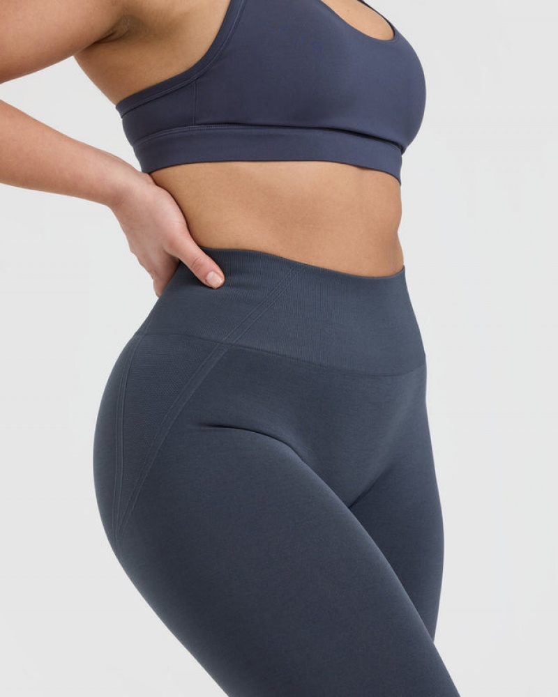 Oner Active Effortless Seamless Leggings Blå | 348-GITPMF