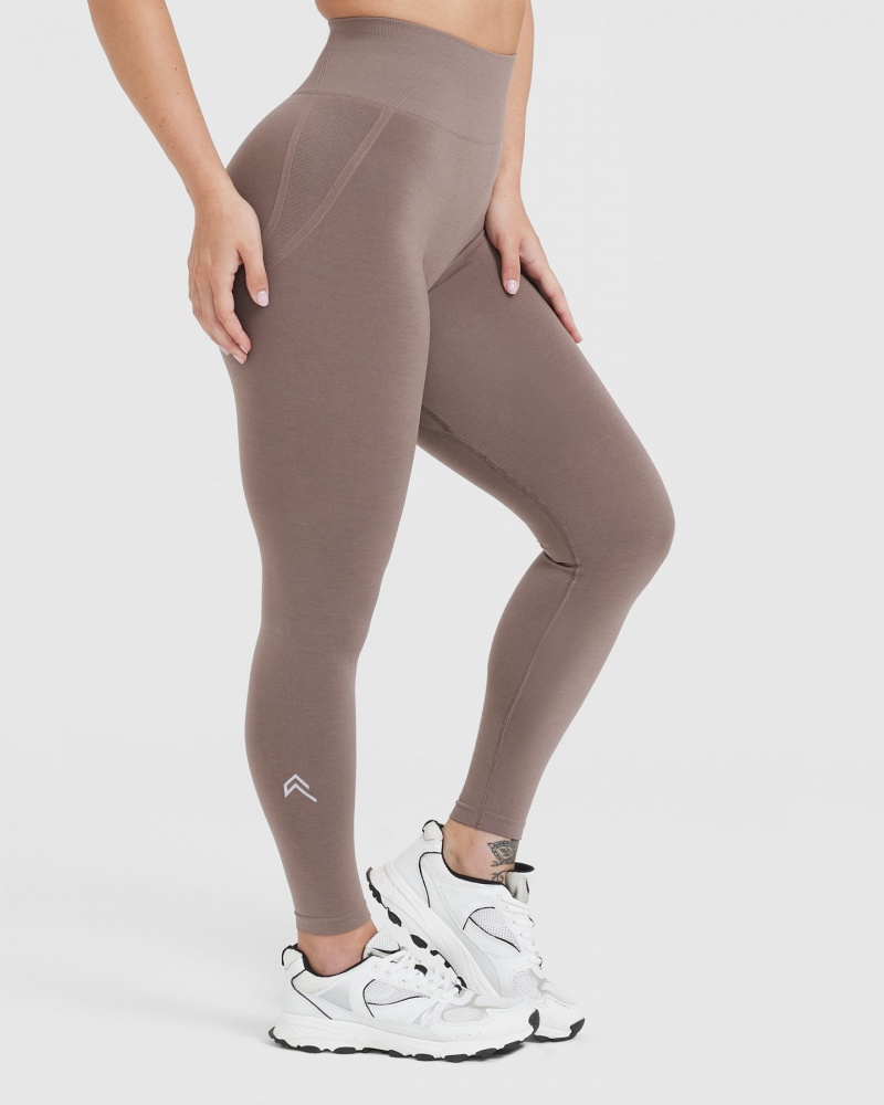 Oner Active Effortless Seamless Leggings Brune | 691-JWVAPG