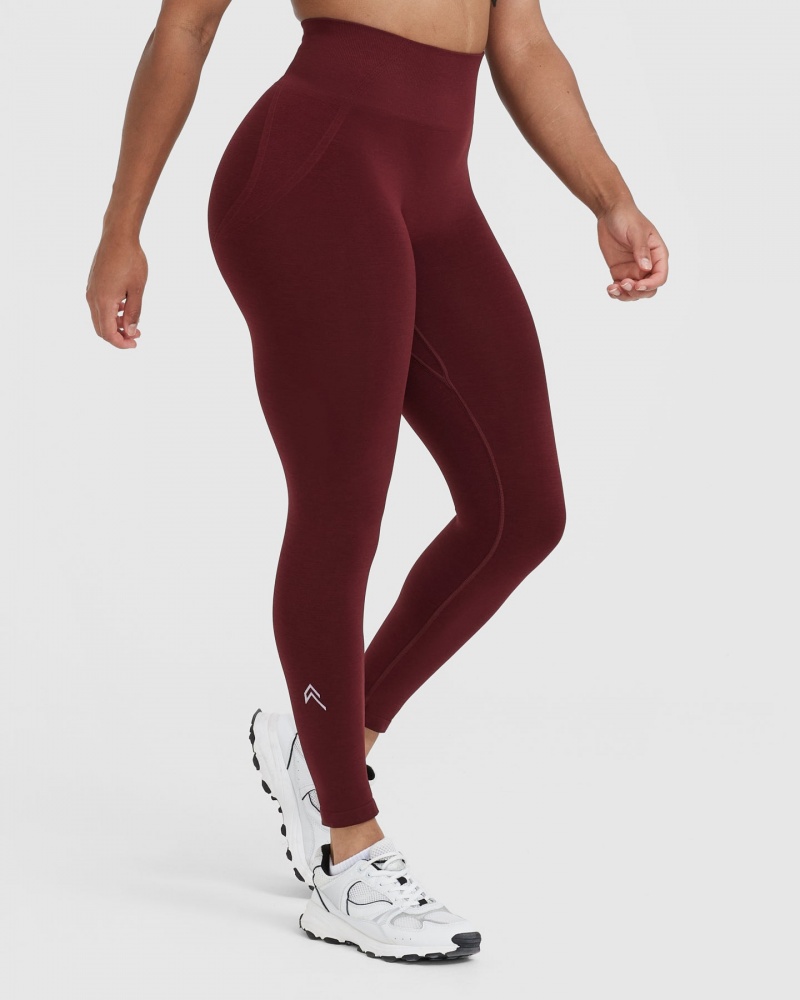 Oner Active Effortless Seamless Leggings Bordeaux | 142-QLZSKN