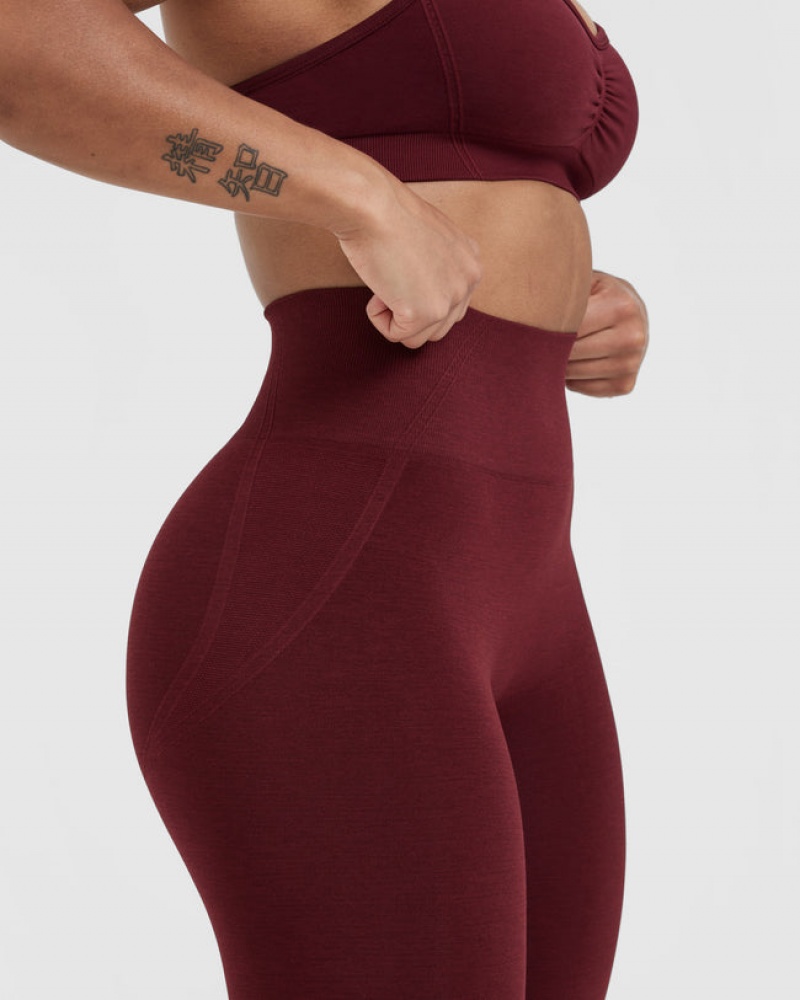 Oner Active Effortless Seamless Leggings Bordeaux | 142-QLZSKN