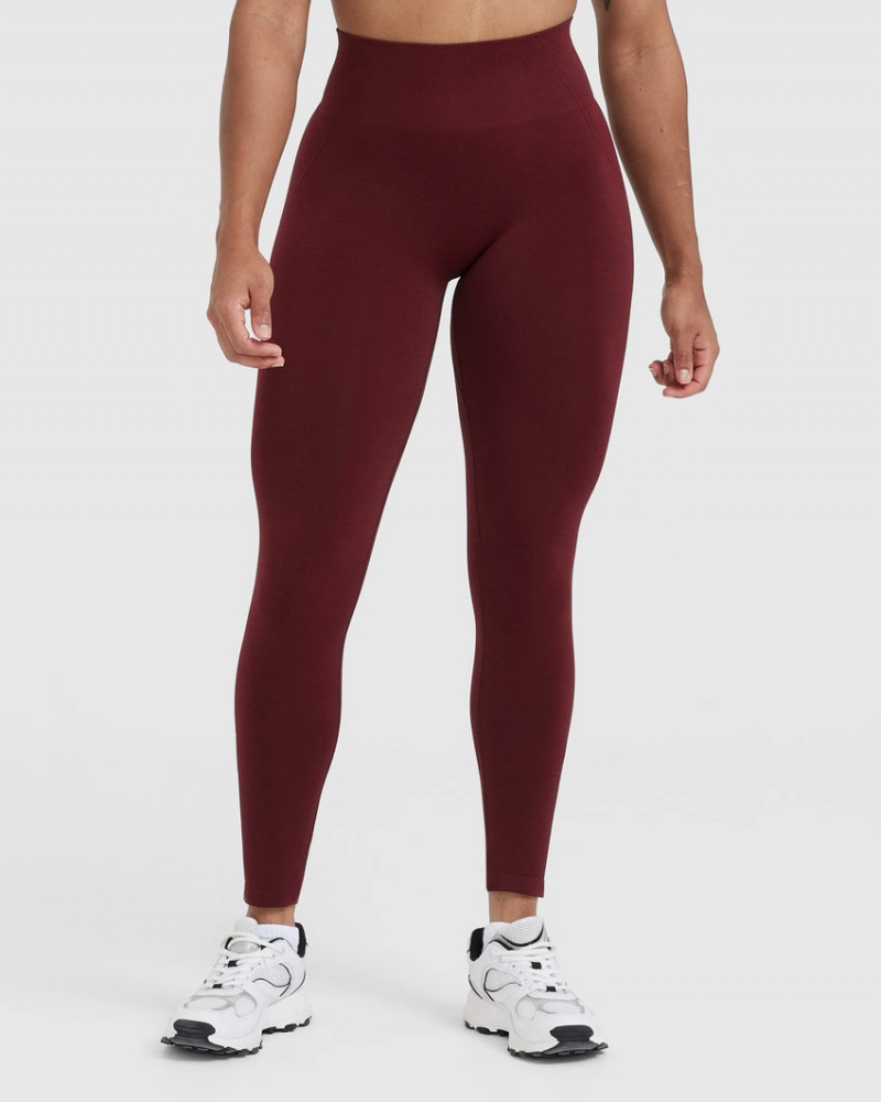 Oner Active Effortless Seamless Leggings Bordeaux | 142-QLZSKN