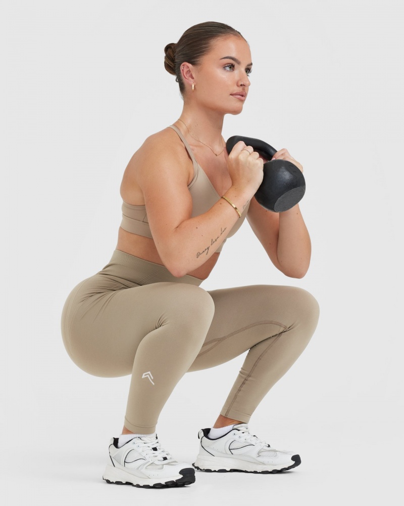 Oner Active Effortless Seamless Leggings Grå | 037-IUNOVB