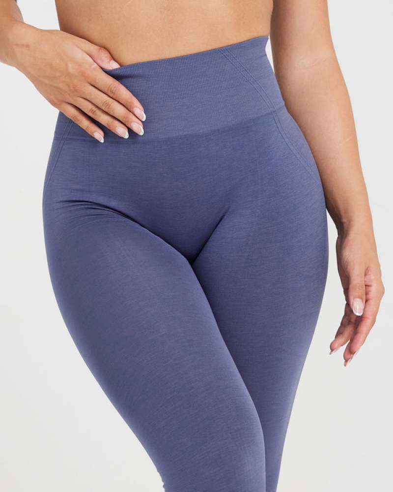 Oner Active Effortless Seamless Leggings Blå | 948-AFUVGK