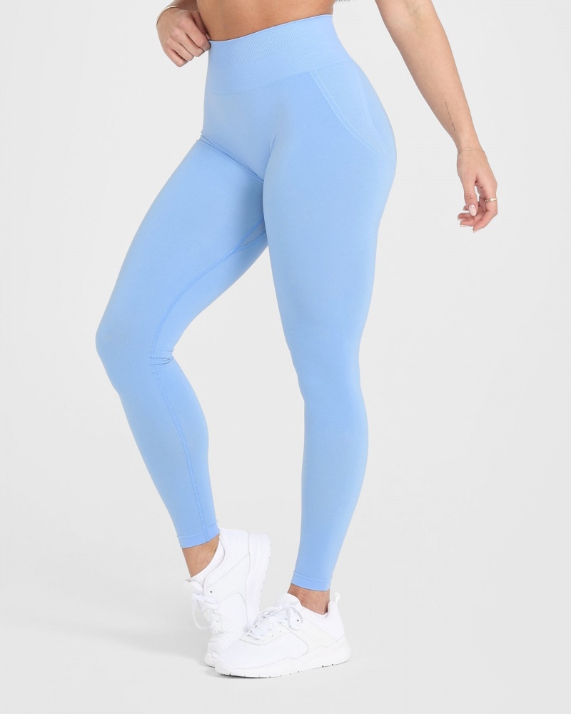 Oner Active Effortless Seamless Leggings Blå | 047-SYITVK