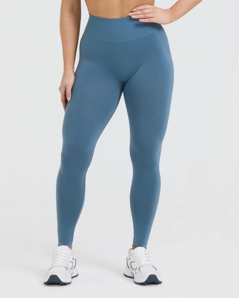 Oner Active Effortless Seamless Leggings Blå | 034-FRQUVE