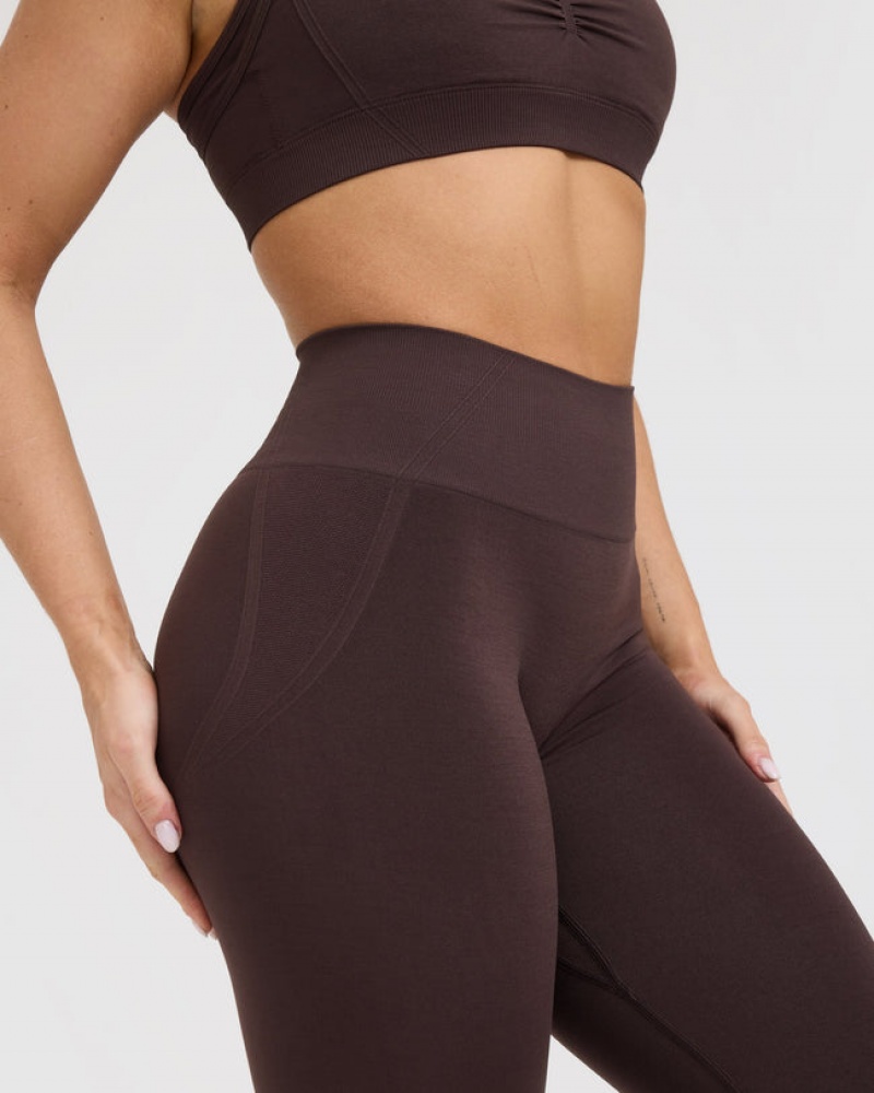 Oner Active Effortless Seamless Leggings Lilla Brune | 940-QJLVAO