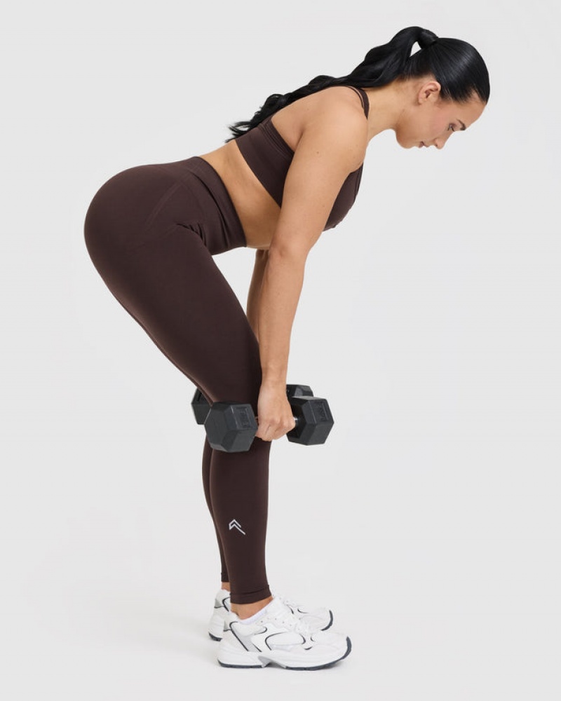 Oner Active Effortless Seamless Leggings Lilla Brune | 940-QJLVAO