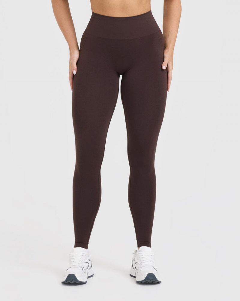 Oner Active Effortless Seamless Leggings Lilla Brune | 940-QJLVAO