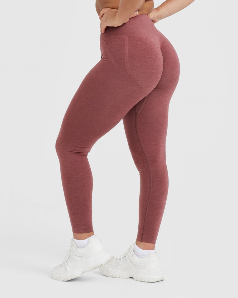 Oner Active Effortless Seamless Leggings Rød | 357-NCQEYX