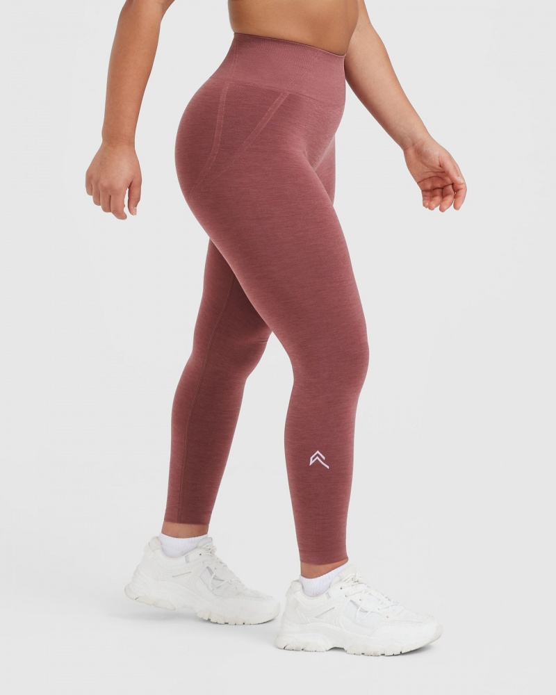 Oner Active Effortless Seamless Leggings Rød | 357-NCQEYX