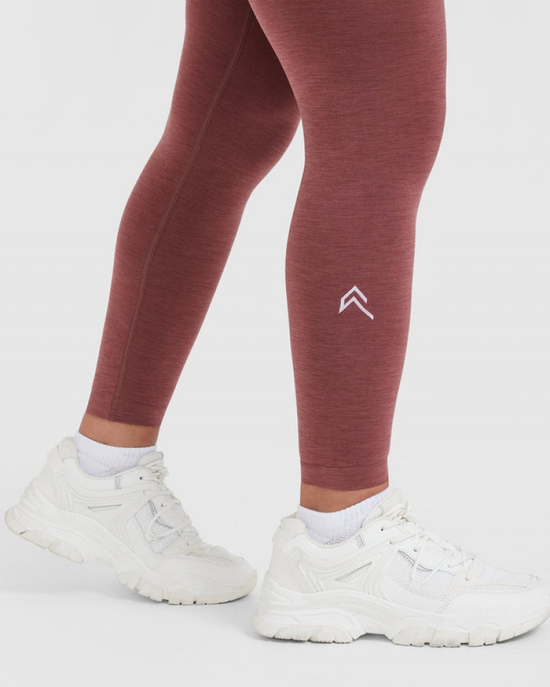 Oner Active Effortless Seamless Leggings Rød | 357-NCQEYX