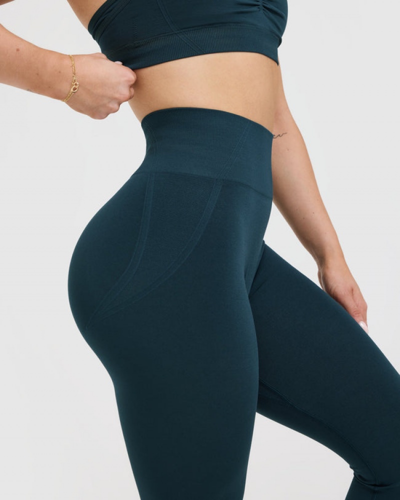 Oner Active Effortless Seamless Leggings Blå | 832-NEZXIR