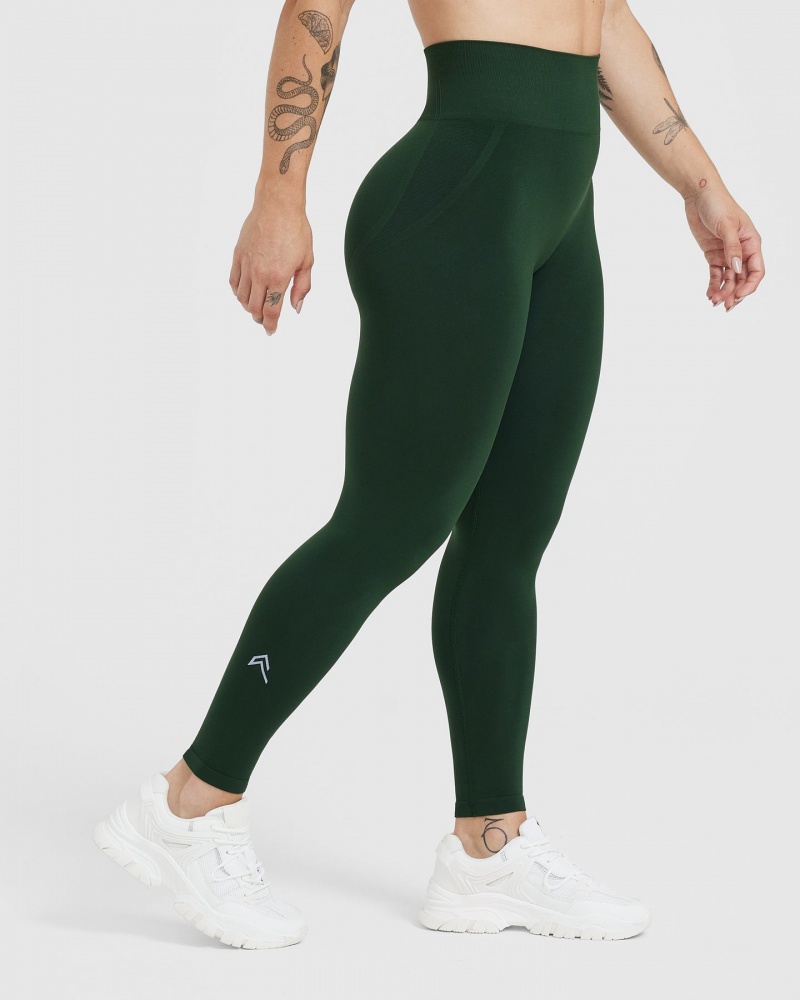 Oner Active Effortless Seamless Leggings Grøn | 247-CEWTZY