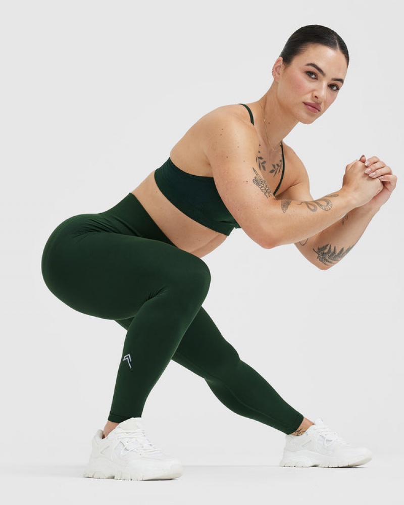 Oner Active Effortless Seamless Leggings Grøn | 247-CEWTZY