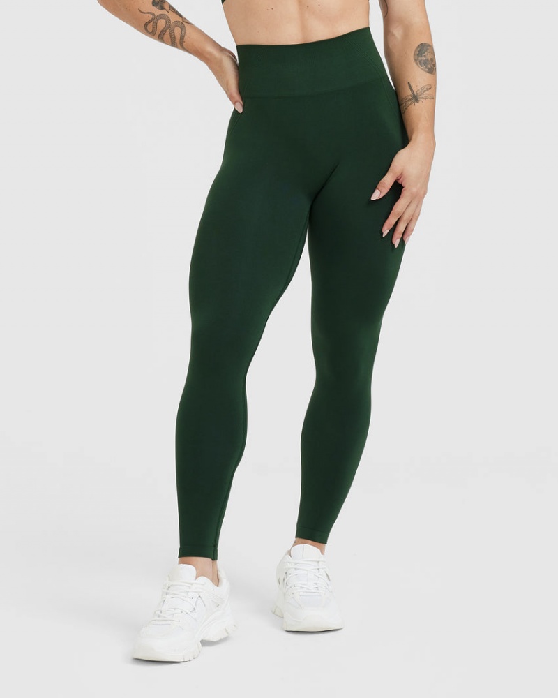 Oner Active Effortless Seamless Leggings Grøn | 247-CEWTZY