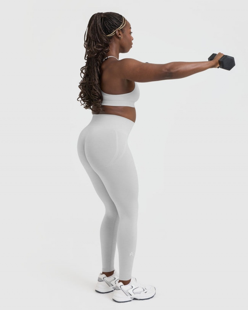 Oner Active Effortless Seamless Leggings Lysegrå | 496-GVTEKM