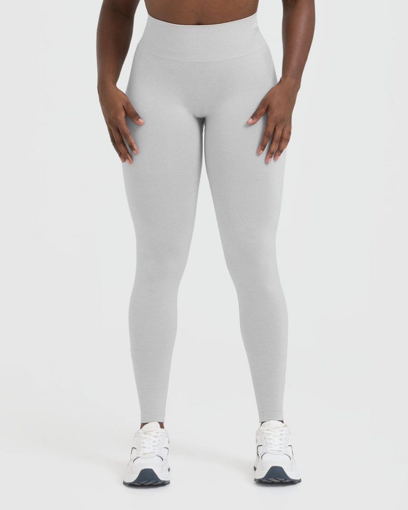 Oner Active Effortless Seamless Leggings Lysegrå | 496-GVTEKM