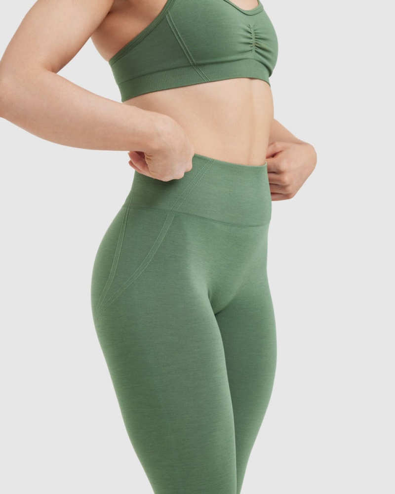 Oner Active Effortless Seamless Leggings Grøn | 483-RHPMIG