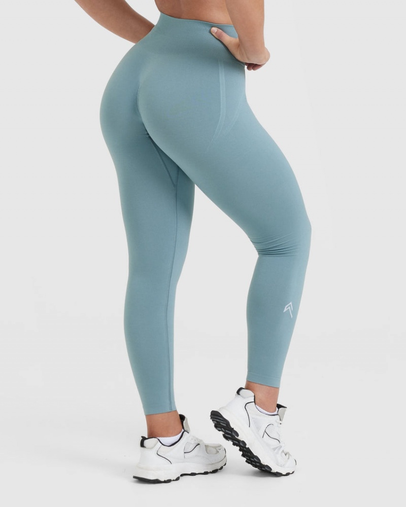 Oner Active Effortless Seamless Leggings Grå Blå | 783-EVNTBI