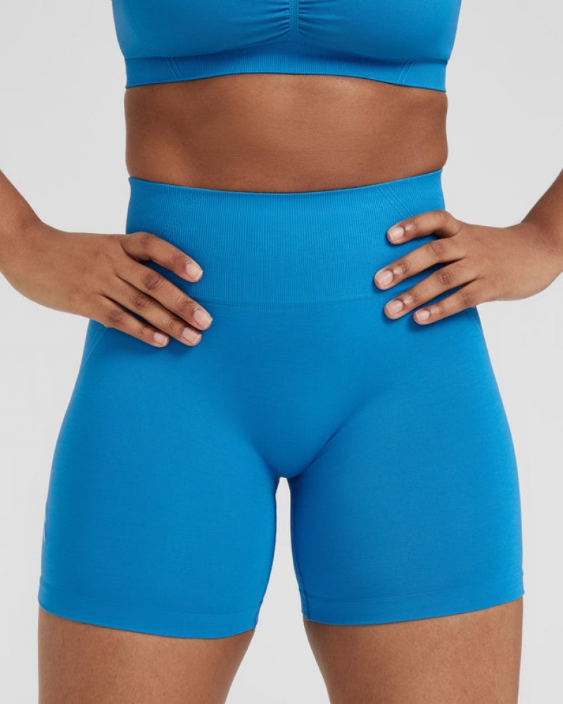 Oner Active Effortless Seamless Shorts Blå | 681-VDYKXZ