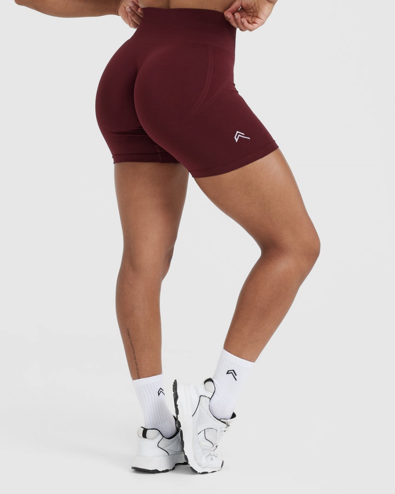 Oner Active Effortless Seamless Shorts Bordeaux | 614-LIBJVD