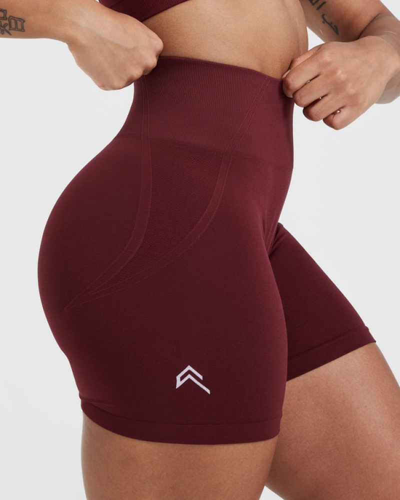 Oner Active Effortless Seamless Shorts Bordeaux | 614-LIBJVD