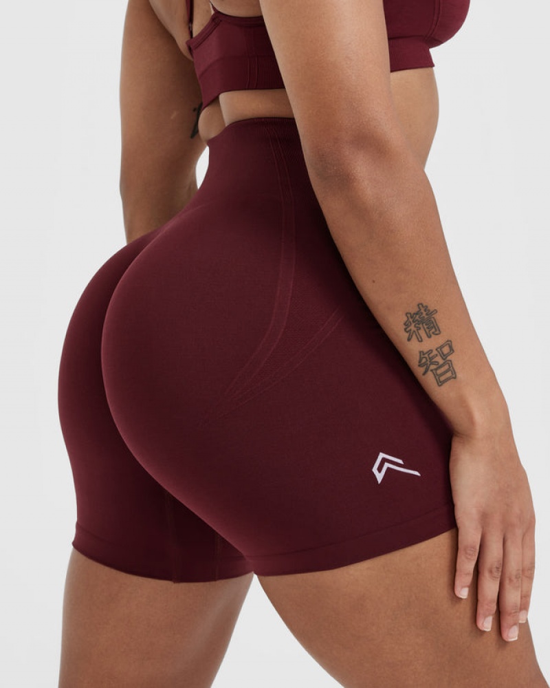 Oner Active Effortless Seamless Shorts Bordeaux | 614-LIBJVD