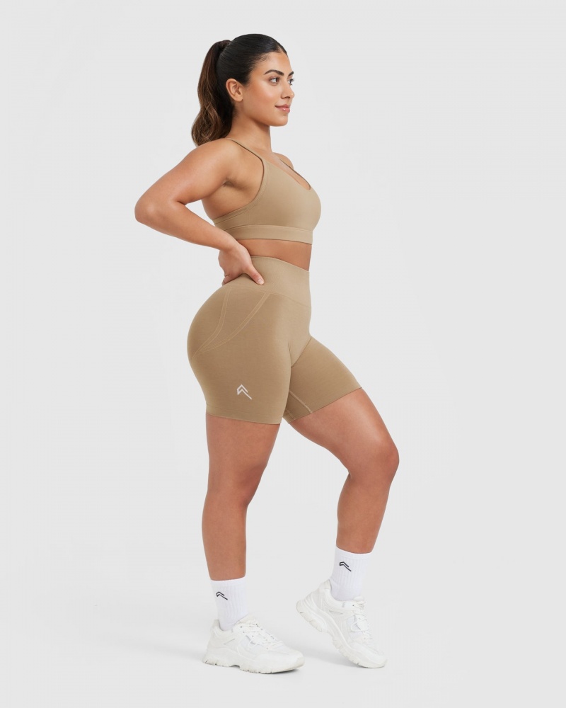 Oner Active Effortless Seamless Shorts Brune | 593-VHTCXQ