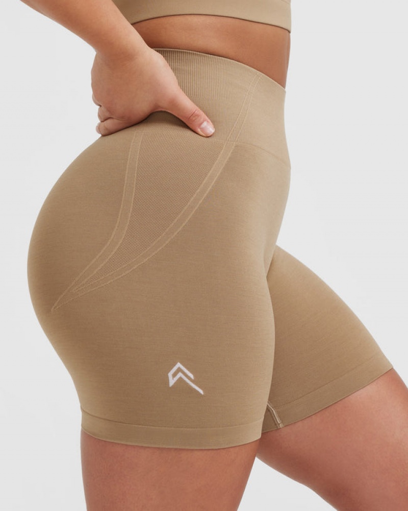 Oner Active Effortless Seamless Shorts Brune | 593-VHTCXQ