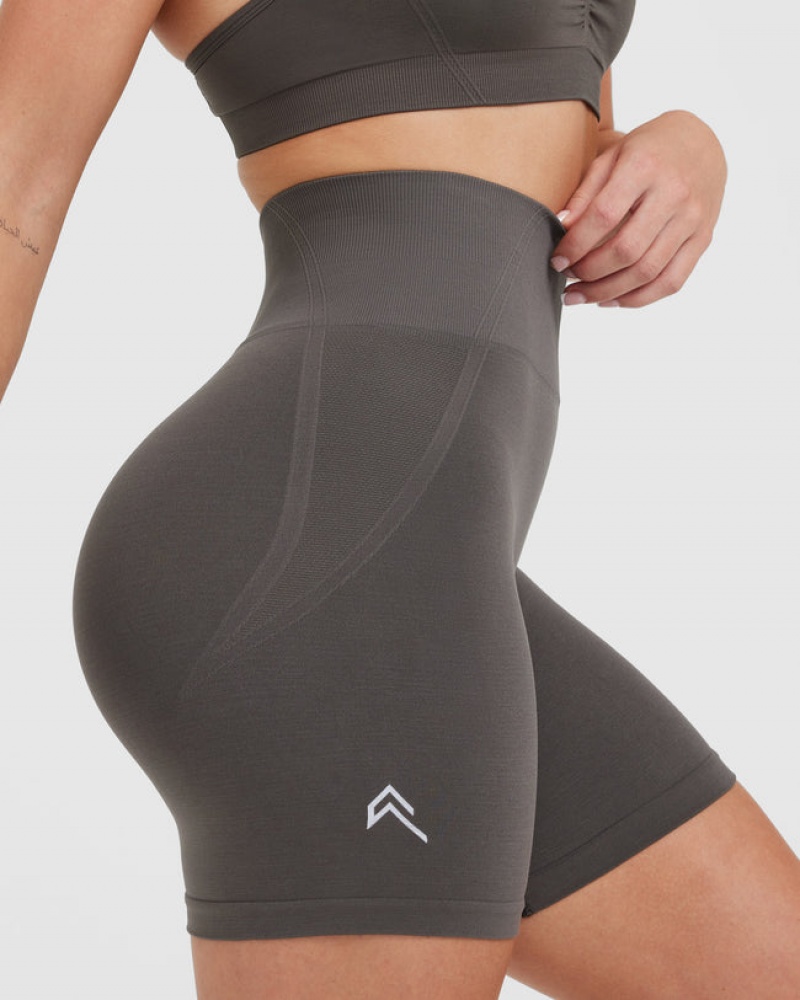 Oner Active Effortless Seamless Shorts Dyb Grå Brune | 304-AVBMWP