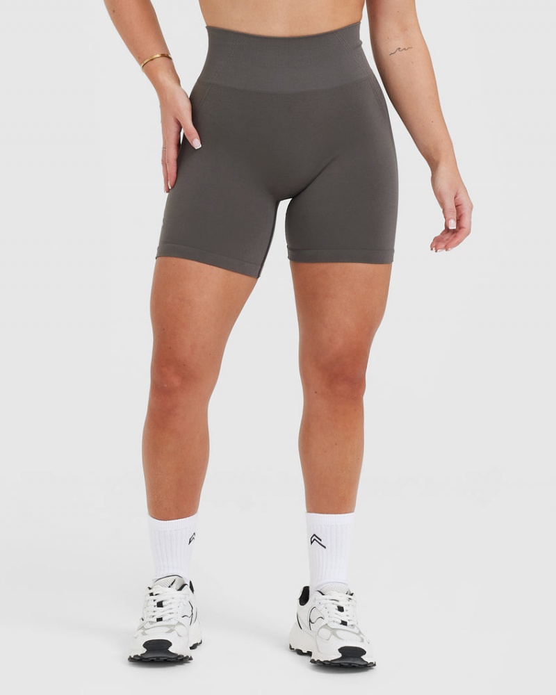 Oner Active Effortless Seamless Shorts Dyb Grå Brune | 304-AVBMWP