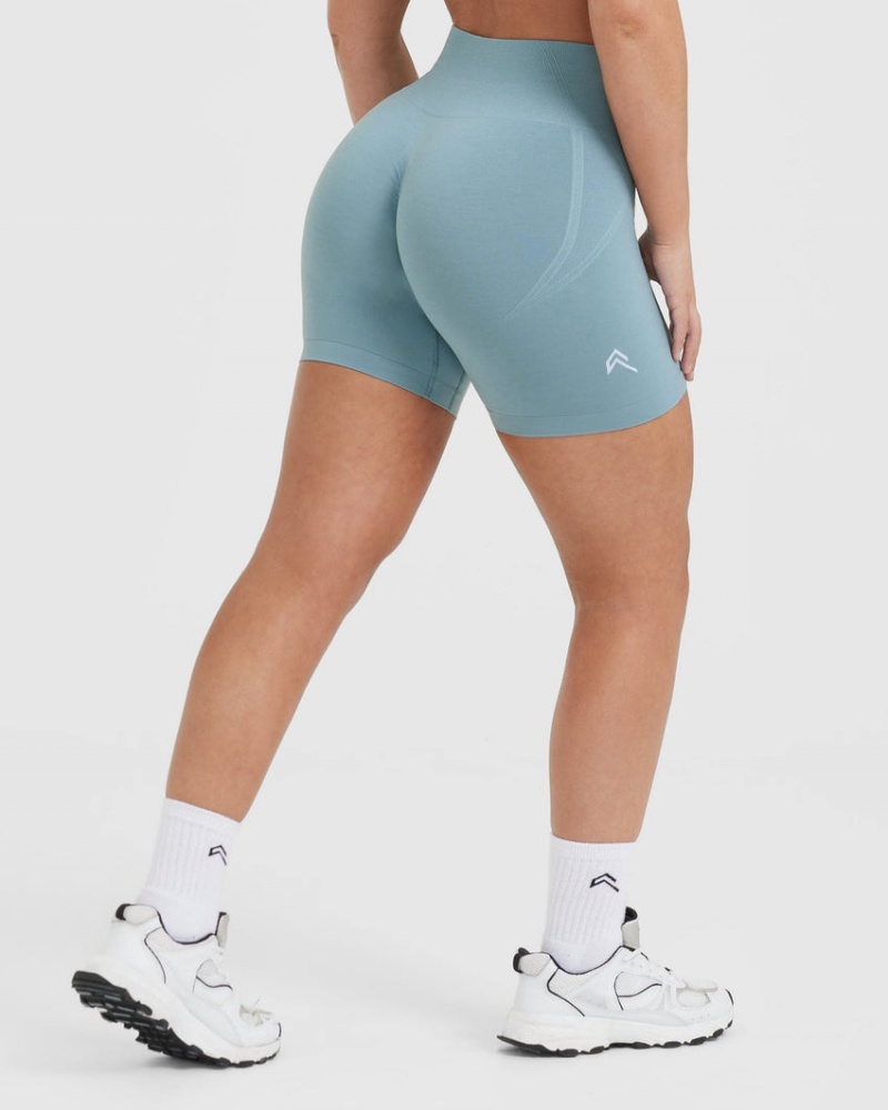 Oner Active Effortless Seamless Shorts Grå Blå | 402-USKLEX