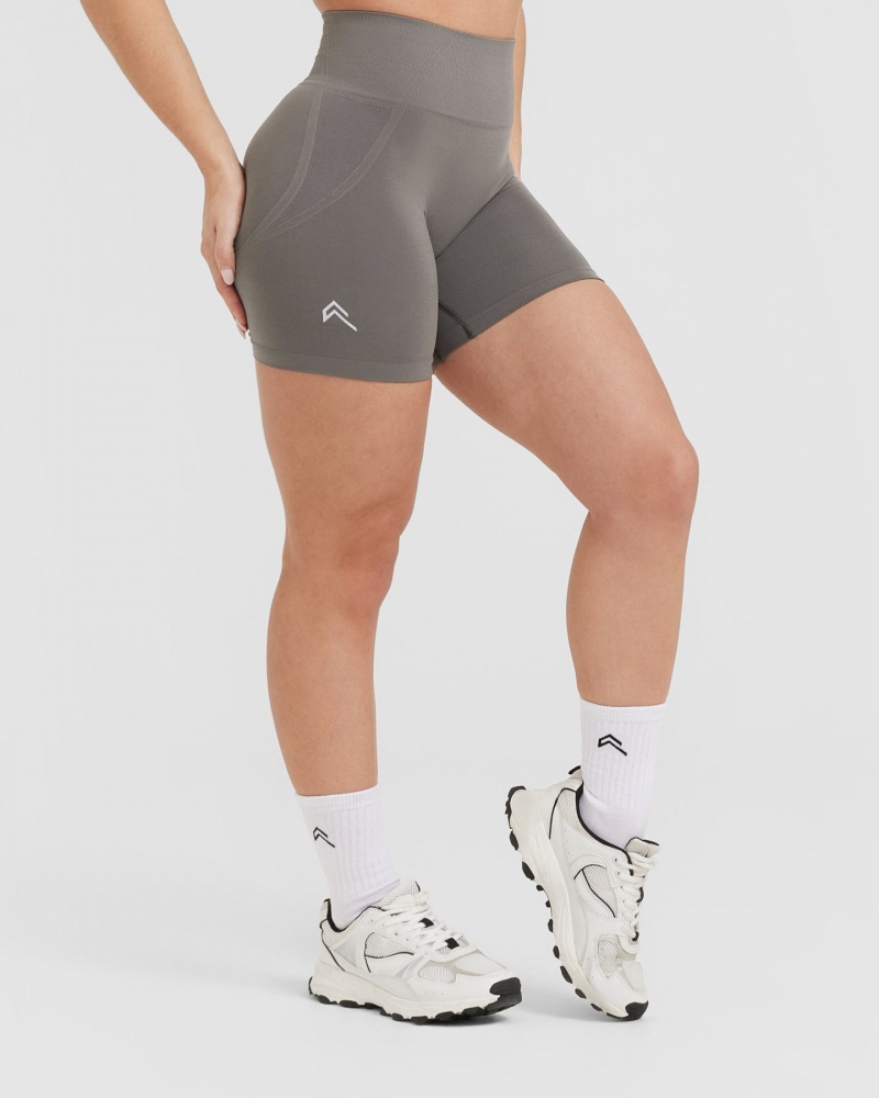 Oner Active Effortless Seamless Shorts Grå | 421-NBCUKY