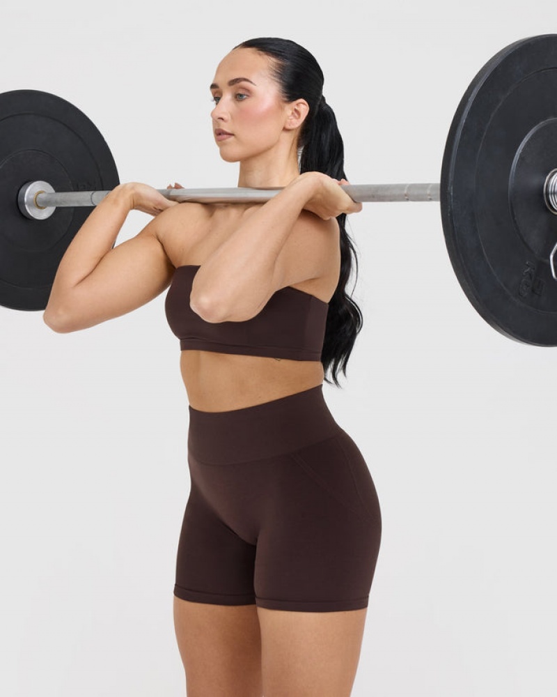 Oner Active Effortless Seamless Shorts Lilla Brune | 329-ZWYRPC