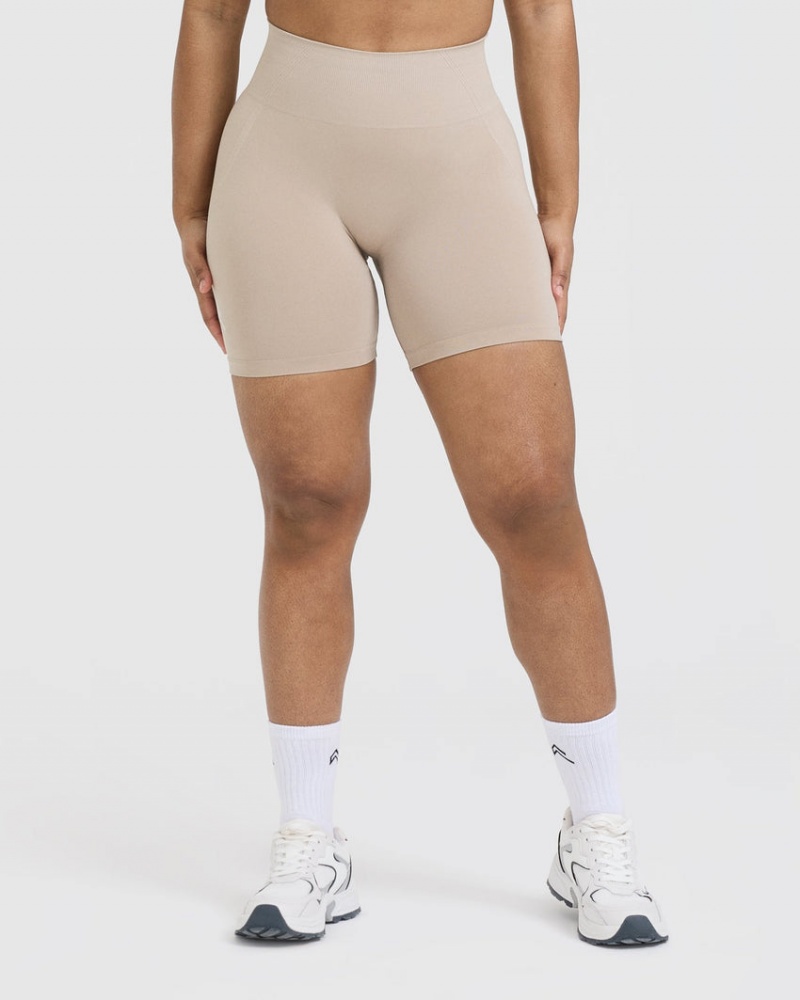 Oner Active Effortless Seamless Shorts Lysebrune | 318-AJWZGY