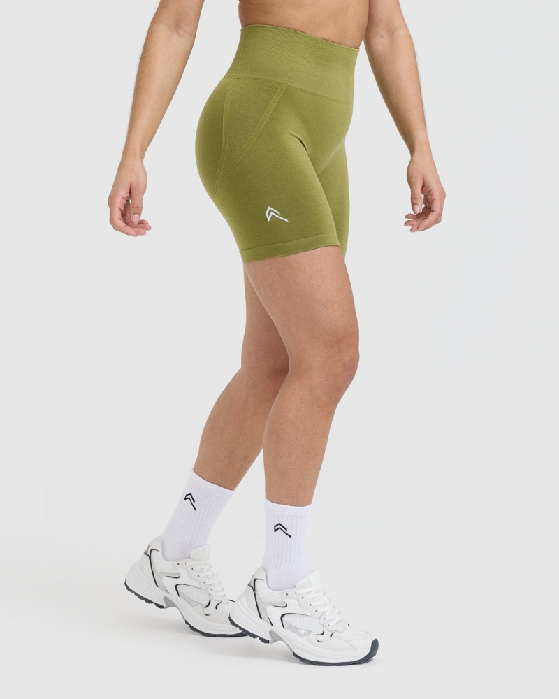 Oner Active Effortless Seamless Shorts Olivengrøn Grøn | 406-ZLGSRD