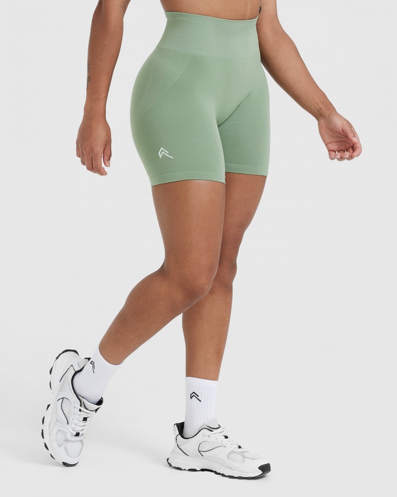 Oner Active Effortless Seamless Shorts Olivengrøn | 724-CMHDNS