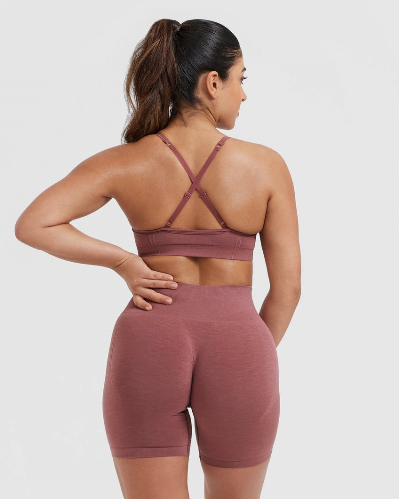 Oner Active Effortless Strappy Bralette Sports Bras Lyserød | 379-SLGIRN